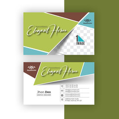 Wall Mural - Real Estate Business Card Set- Creative and Clean Business Card Template.