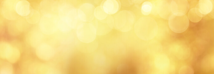 Background of abstract golden defocused lights
