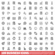 © ylivdesign - 100 business icons set, outline style
