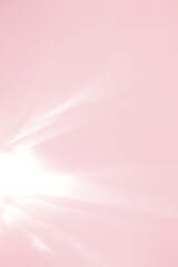 Wall Mural - abstract pink background with crystal light