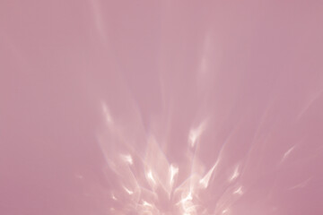 Wall Mural - abstract pink background with crystal light