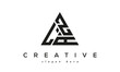 LZA creative tringle three letters logo design