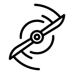 Poster - Drone propeller icon outline vector. Aerial camera