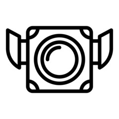 Poster - Action camera icon outline vector. Aerial drone