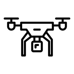 Poster - Cinema drone icon outline vector. Aerial camera