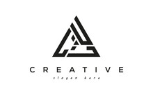 LUL Creative Tringle Three Letters Logo Design