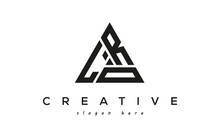 LRO Creative Tringle Three Letters Logo Design