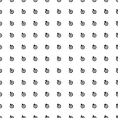 Poster - Square seamless background pattern from geometric shapes. The pattern is evenly filled with big black goal symbols. Vector illustration on white background
