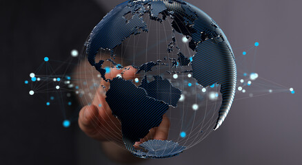 Business concept of Global network connection