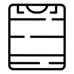 Poster - Plastic garbage box icon outline vector. Trash bin