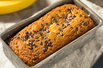 Canvas Print - Homemade Chocolate Chip Banana Bread