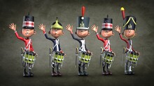 A Toy Soldier. 3D Illustration