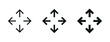move icon arrow drag symbol, direction arrows