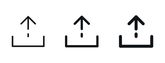 Poster - upload icon, uploading symbol, arrow up icon	
