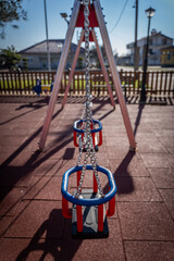 swings for childrens at playground