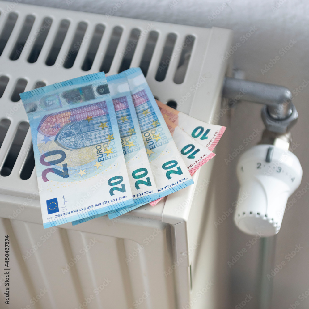 Heizkosten, Geldscheine, Heizung, Kosten, Wärme