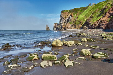 Wall Mural - Volcanoes of Kamchatka. Travel, tourism and mountaineering on the Kamchatka Peninsula, Russia