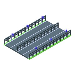 Poster - Highway sensor icon isometric vector. Road traffic