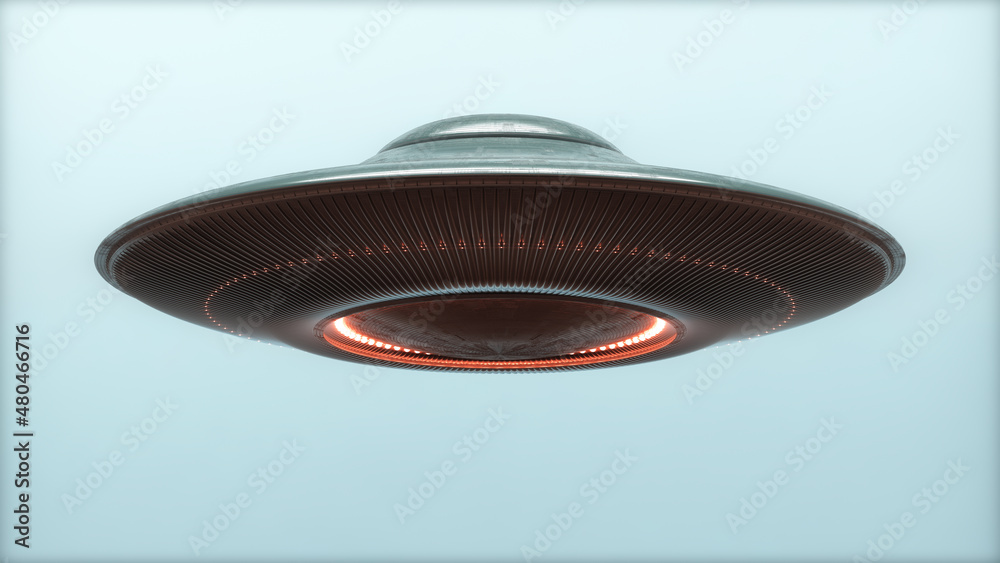 Unidentified Flying Object - Clipping Path Included Stock Illustration ...