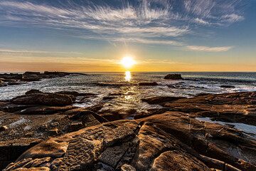 Wall Mural - sunset over the sea