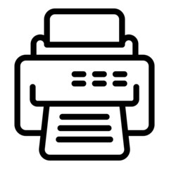 Poster - Office printer icon outline vector. Toner ink