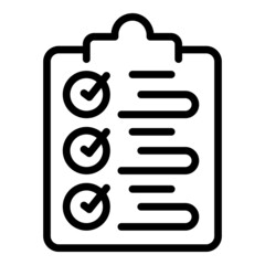 Poster - Clipboard model icon outline vector. Tech help