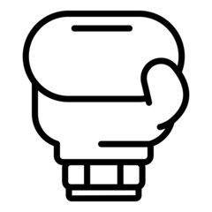 Wall Mural - Box gloves icon outline vector. Fight glove