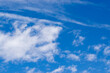 Blue sky with white cloud close up, stock image, Kolkata, Calcuatta, West Bengal, India