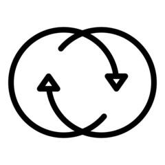 Poster - Hour duration icon outline vector. Time clock