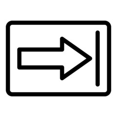 Poster - Move duration icon outline vector. Time clock