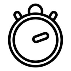 Poster - Classic stopwatch icon outline vector. Duration time