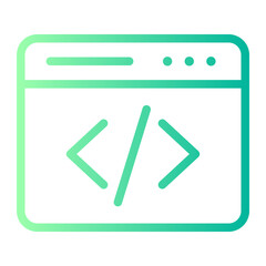web programming gradient icon