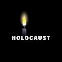 International Holocaust Remembrance Day Poster, January 27. World War II Remembrance Day. Concentration Camps. Yom Hashoah