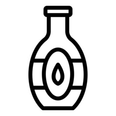 Oil bottle icon outline vector. Food agave