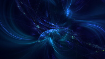 Poster - 3d rendering abstract multicolor fractal light background