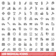© ylivdesign - 100 medical icons set, outline style