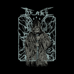 Wall Mural - death metal ghost horror artwork. t shirt design and tattoo design