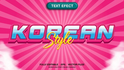 Poster - Editable text effects korean theme