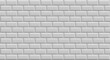 © 2olotarev - Subway tile background. Grey brick wall pattern for kitchen and bathroom. Vector illustration.