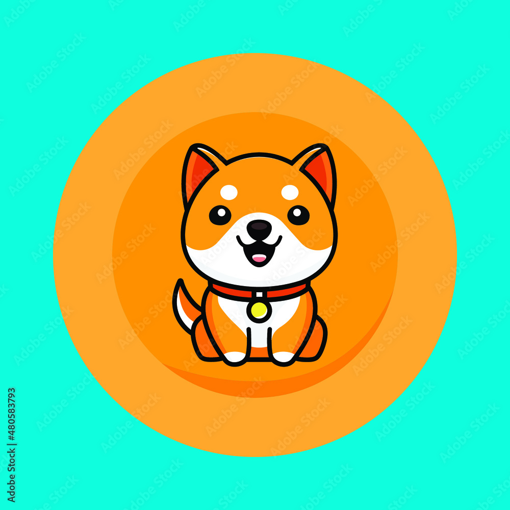 Baby doge coin crypto vector 素材庫向量圖| Adobe Stock