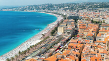 View Of The Cote D'Azur In Nice, France