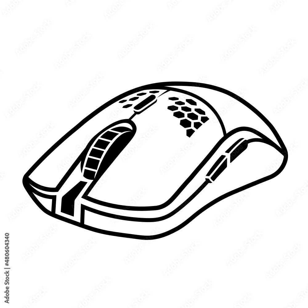 Mouse Pvg Gaming mouse SVG, Vector illustration, Cut file Stock Vector | Adobe Stock