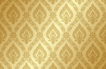 Wall Mural - Asian art and asian style luxury banner gold background