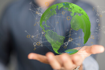 renewable energy concept earth day or environment protection