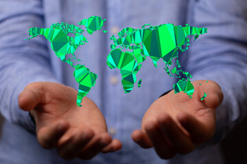 renewable energy concept earth day or environment protection