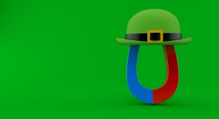 Sticker - Horseshoe with green hat