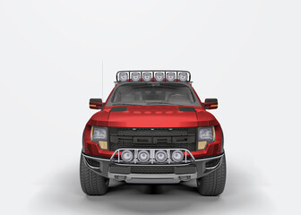 Sticker - 3d rendering mock up pickup