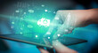© ra2 studio - Close-up of a touchscreen with healthcare icons