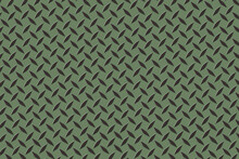 Green Diamond Plate Steel Metal Industrial Backdrop Illustration Background Graphic