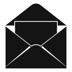 Poster - Envelope email icon simple vector. Open newsletter